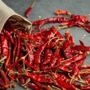 Dry red chillies